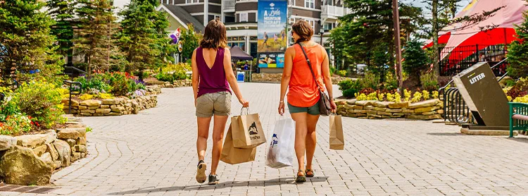shopping at Snowshoe Mountain