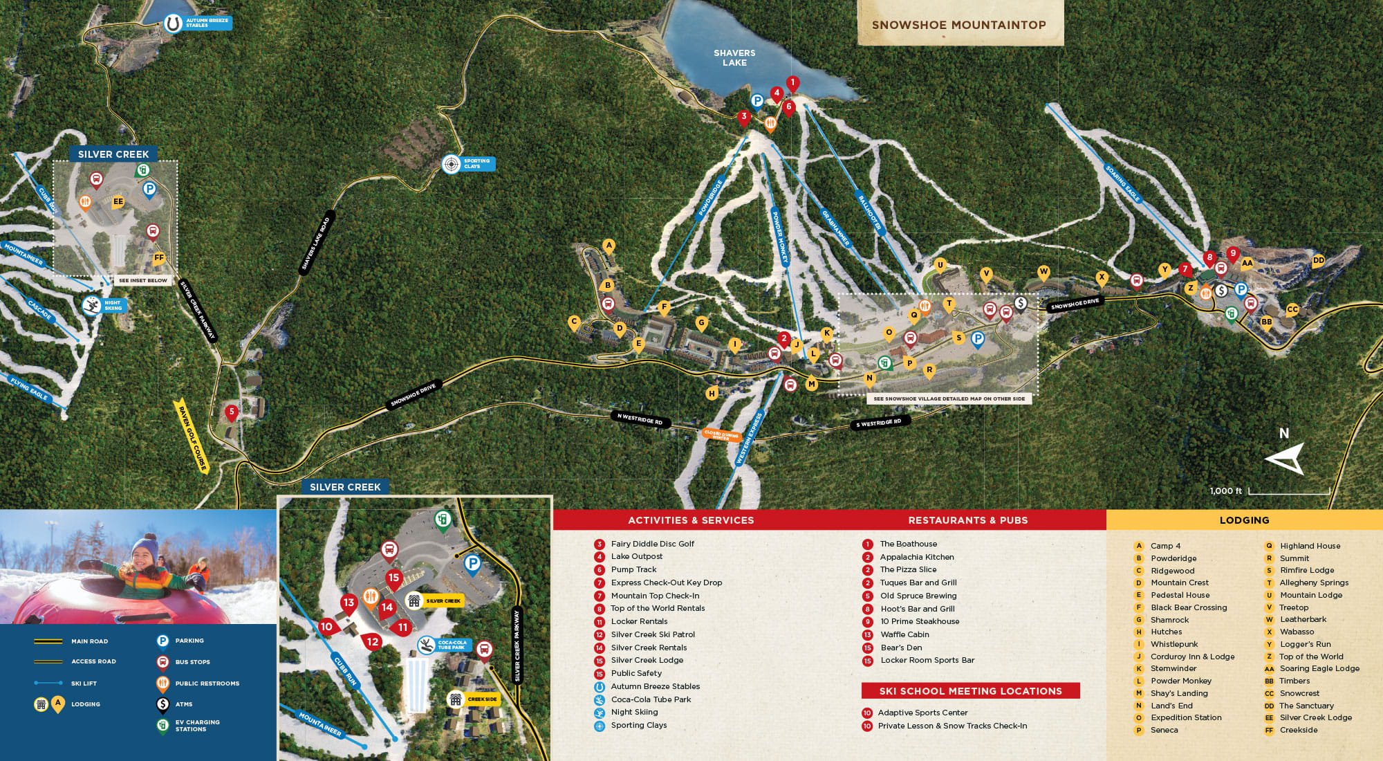 Trail Maps, Backcountry Maps, Ski Maps at Snowshoe Mountain