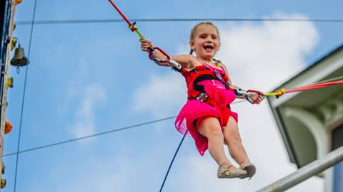 Discover Eurobungy and Climbing Wall | Snowshoe Mountain