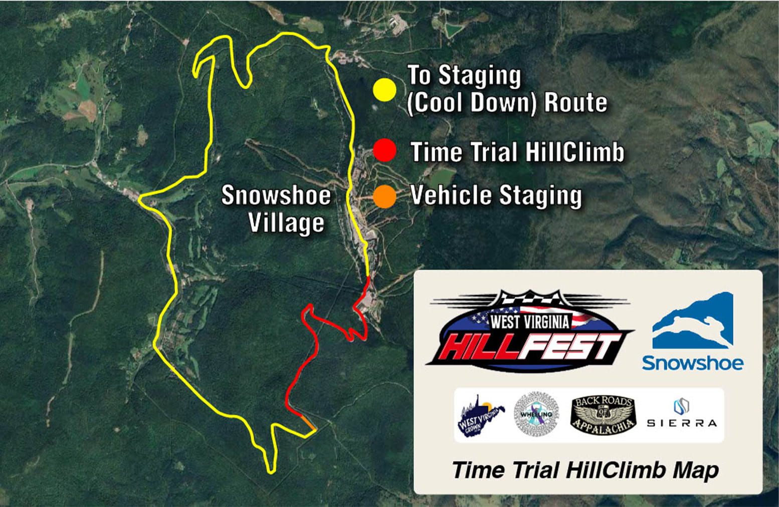 HillFest car racing at Snowshoe Mountain