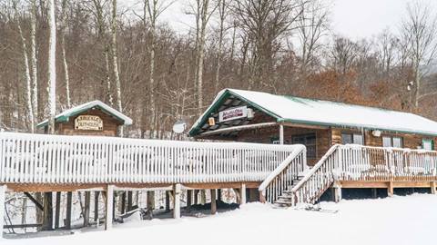 Arbuckles Cabin at Snowshoe Mountain western territory