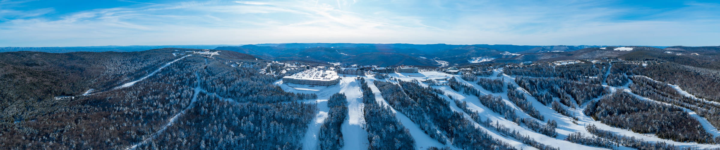 Aerial view of mountain