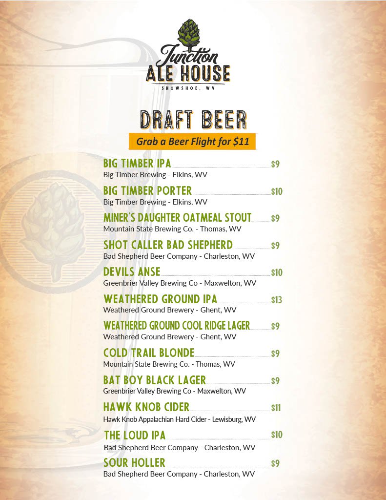 Junction Ale House | Snowshoe Mountain