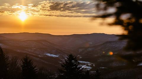 sunset over western territory