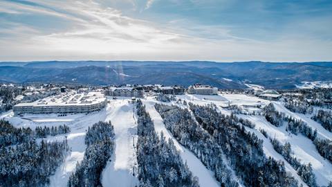 Aerial shot of the Mountain